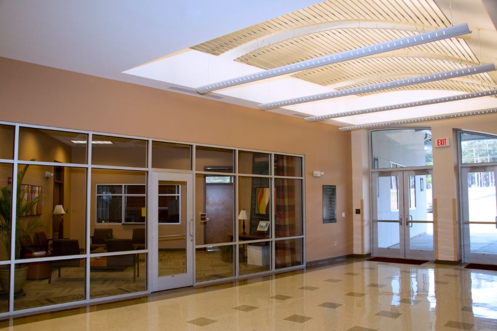 School lobby entrance hall