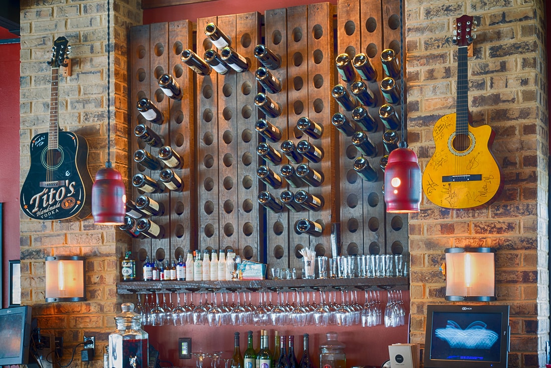 Spirits Food & Friends — wine wall